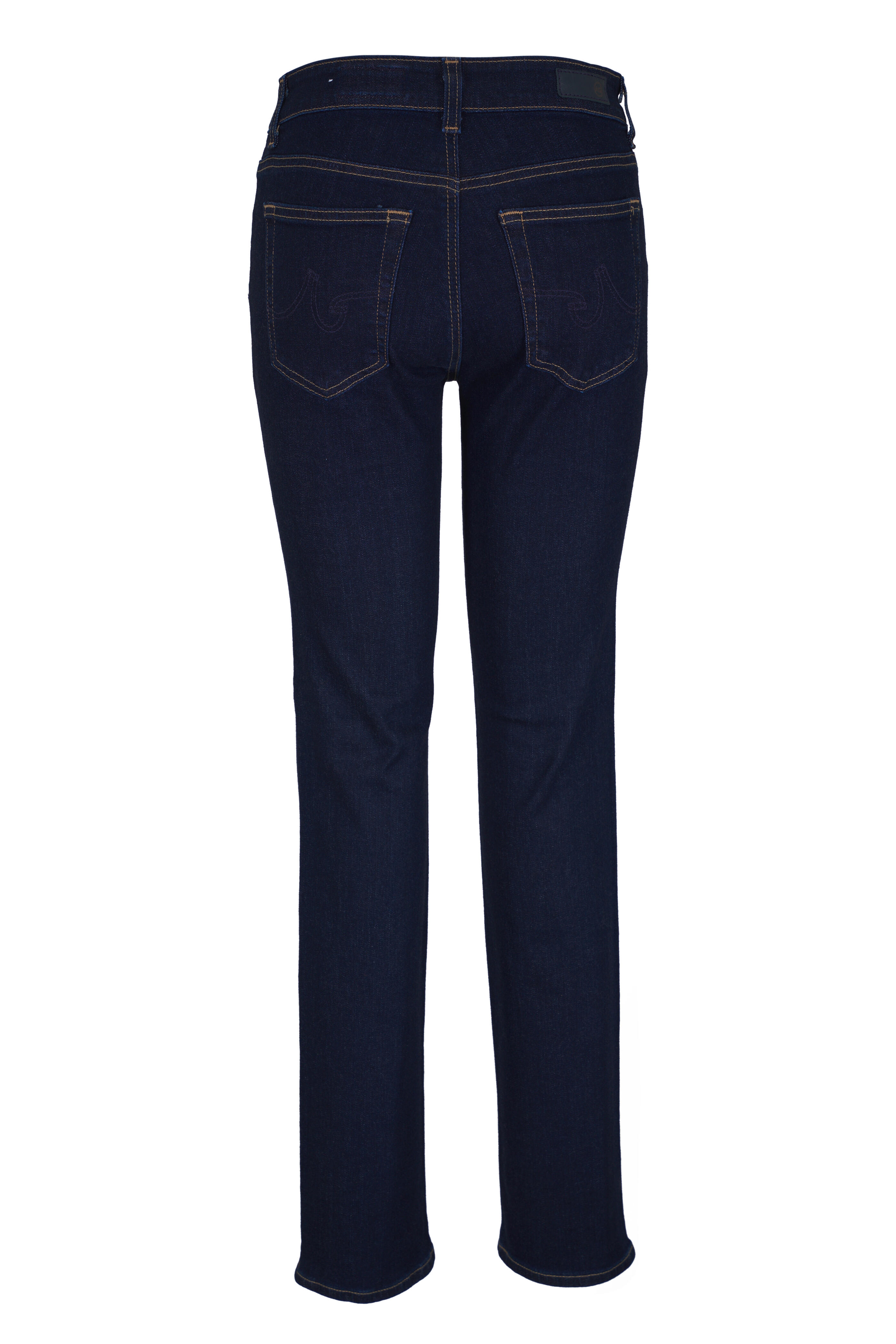 AG - Sandra Dark Indigo Low Rise Straight Jean