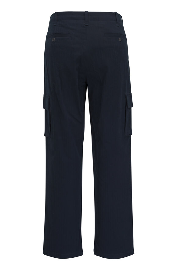 Vince - Coastal Blue Herringbone Cargo Pant