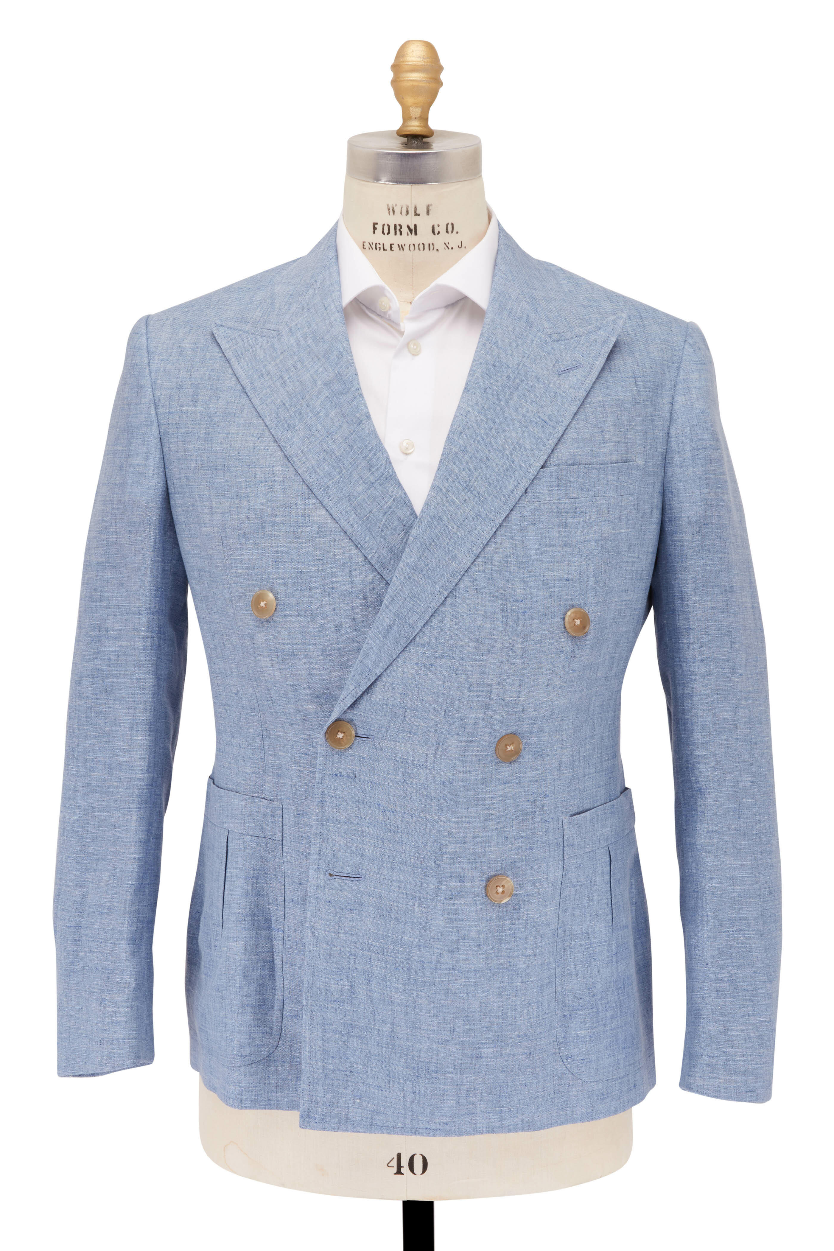 Ralph Lauren Purple Label - Kent Spring Blue Chambray Double