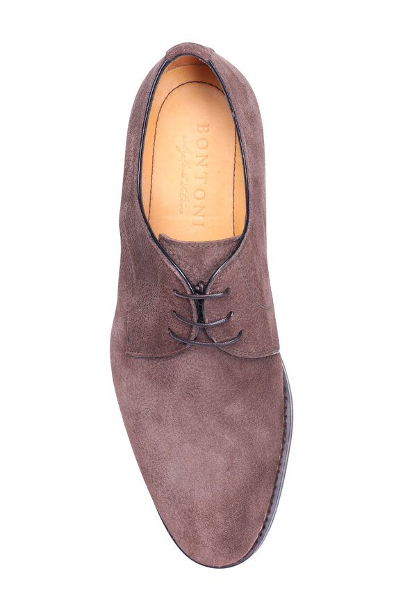 Bontoni Grain Dark Chocolate Suede Derby - view 3