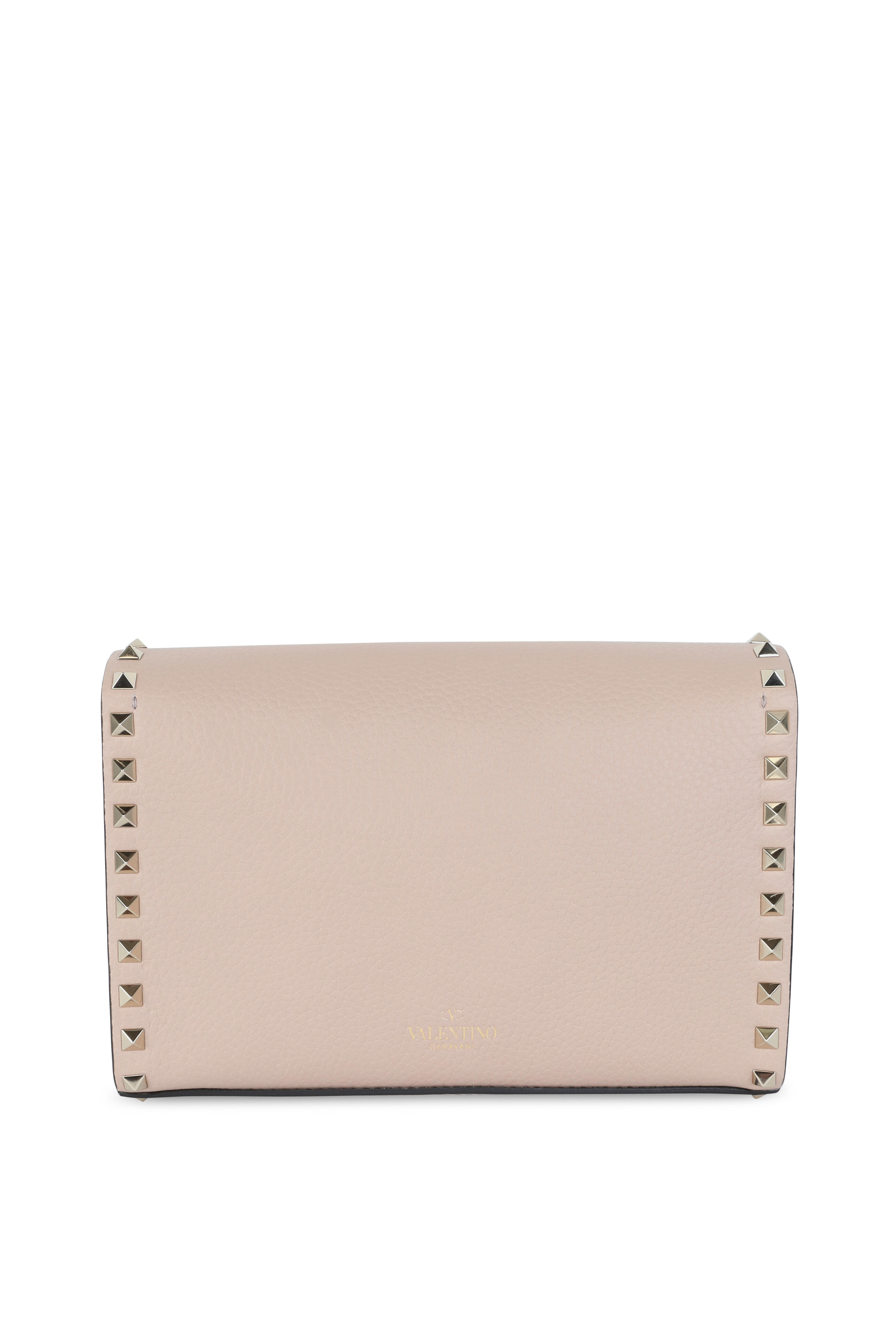 Valentino - Valentino Garavani Rockstud Pebble-Grain Leather