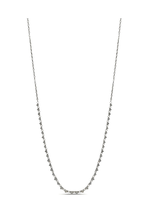 Kai Linz - 18K Rose Gold Pavè Chain Link Necklace