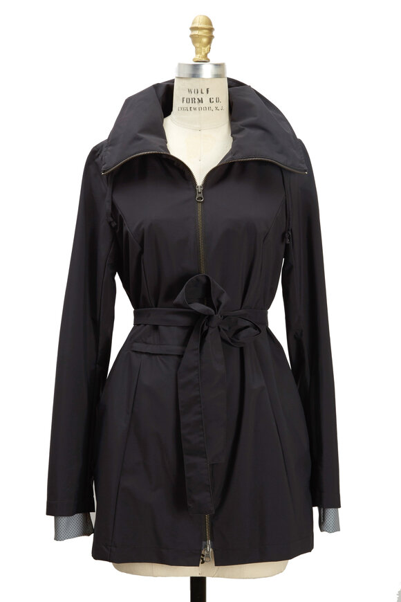Elizabeth Roberts - New Voyager Black Belted Coat