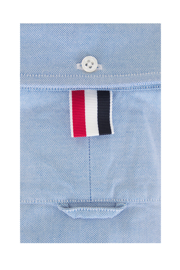 Thom Browne Oxford Light Blue Sport Shirt - view 5
