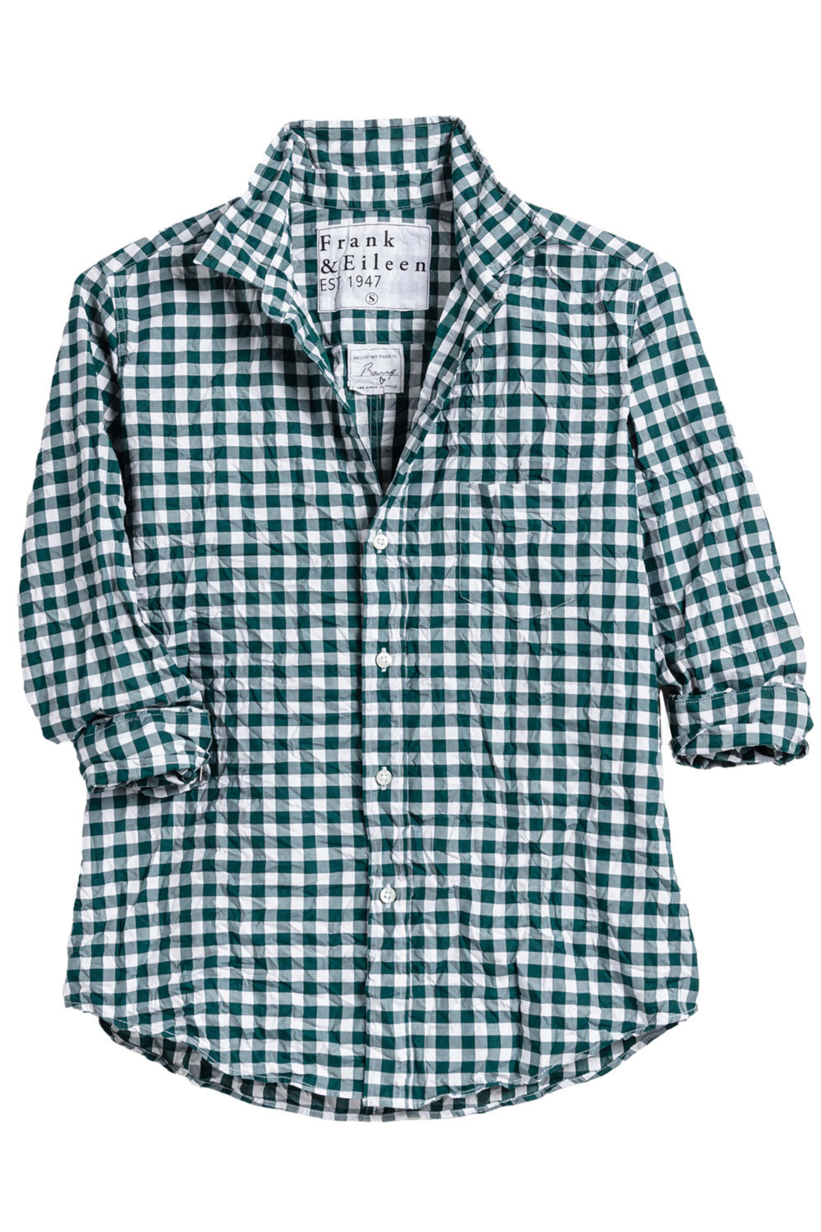 Frank & Eileen - Green Check Barry Woven Button Up