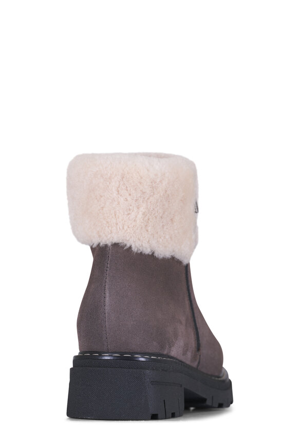 La Canadienne - Declan Cement Suede Shearling Lined Boot, 30mm