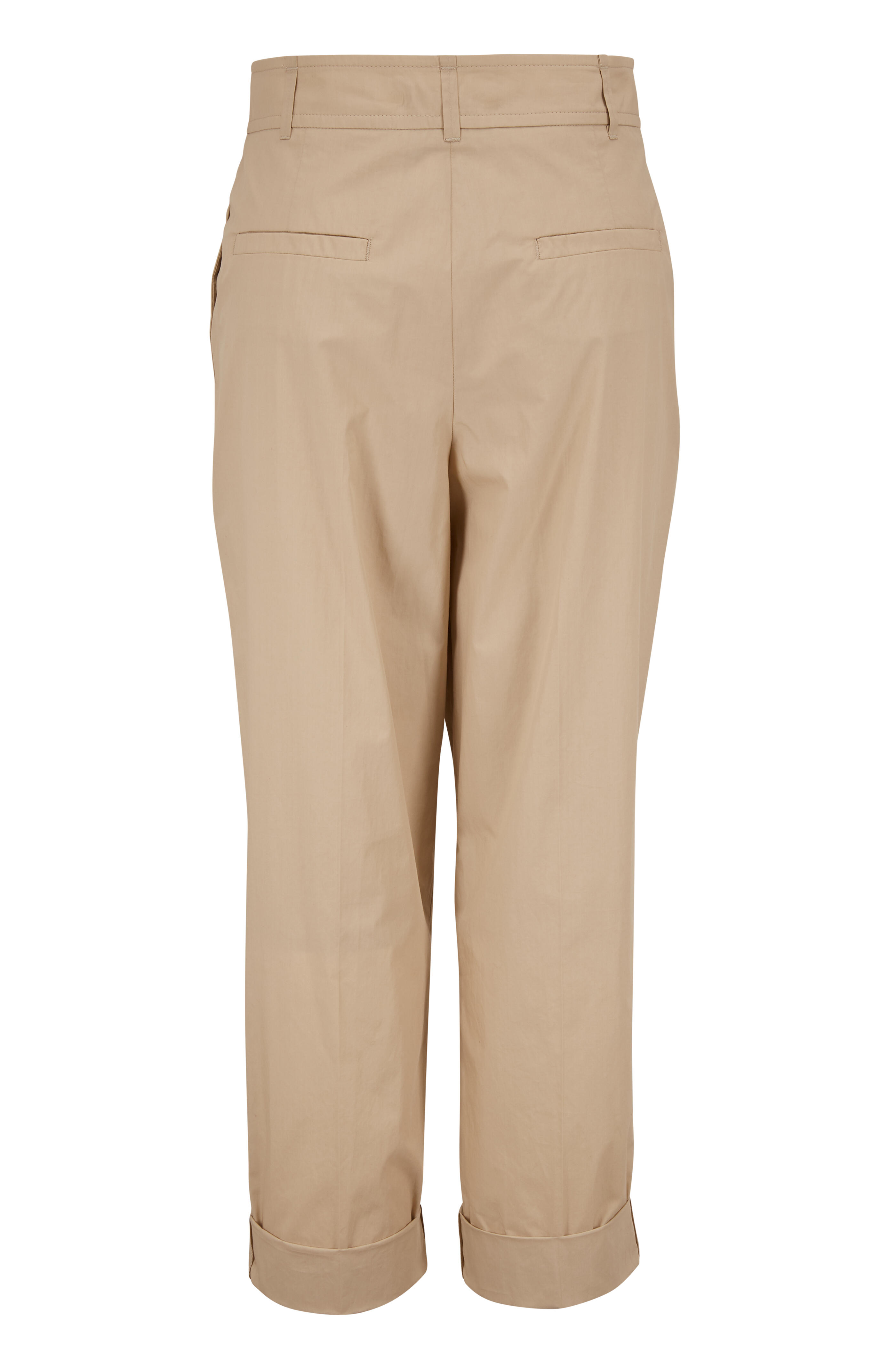 Dorothee Schumacher - Papertouch Ease Beige Cotton Trousers - view 2