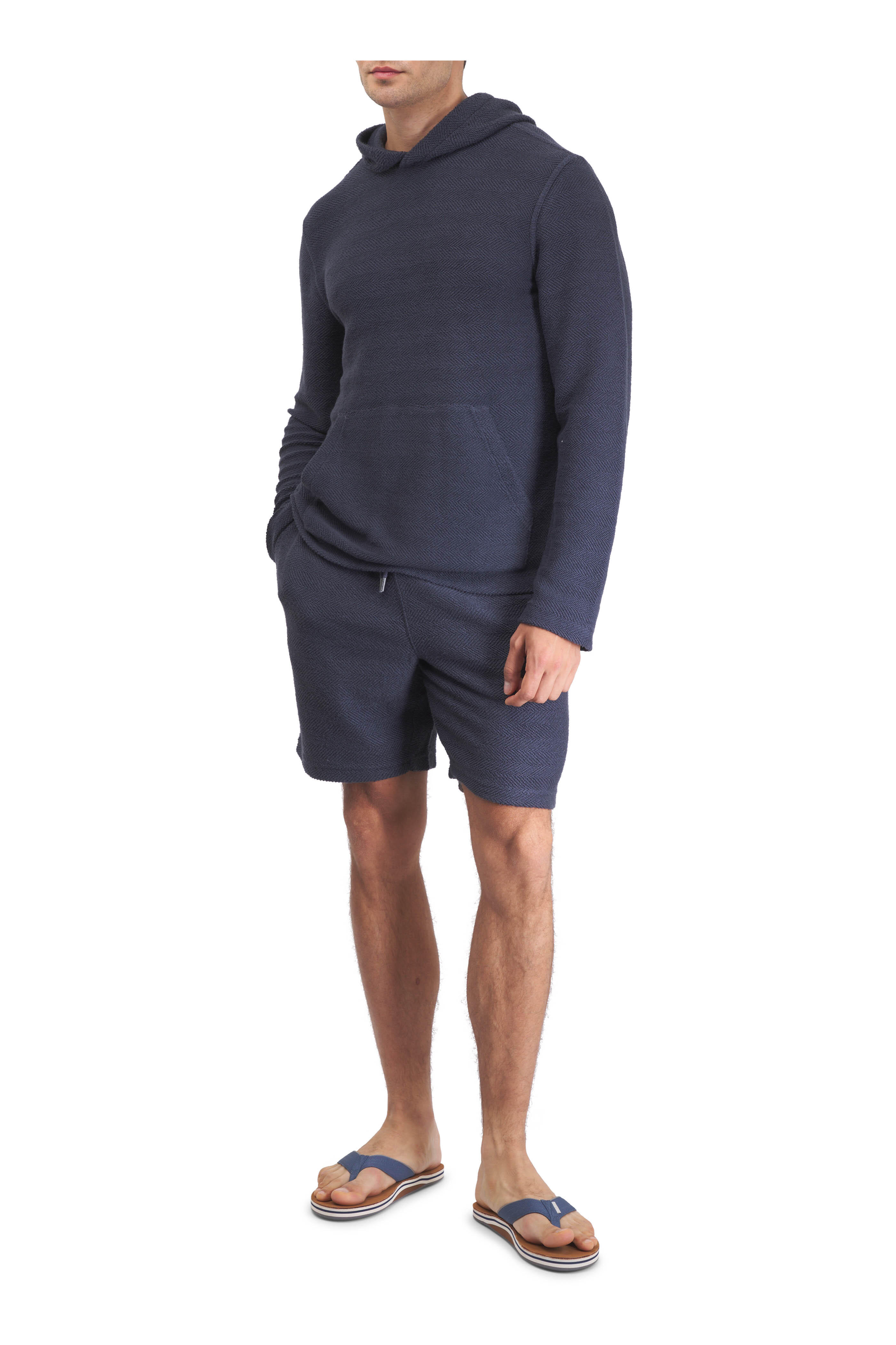 Faherty Brand - Whitewater Fjord Navy Hoodie