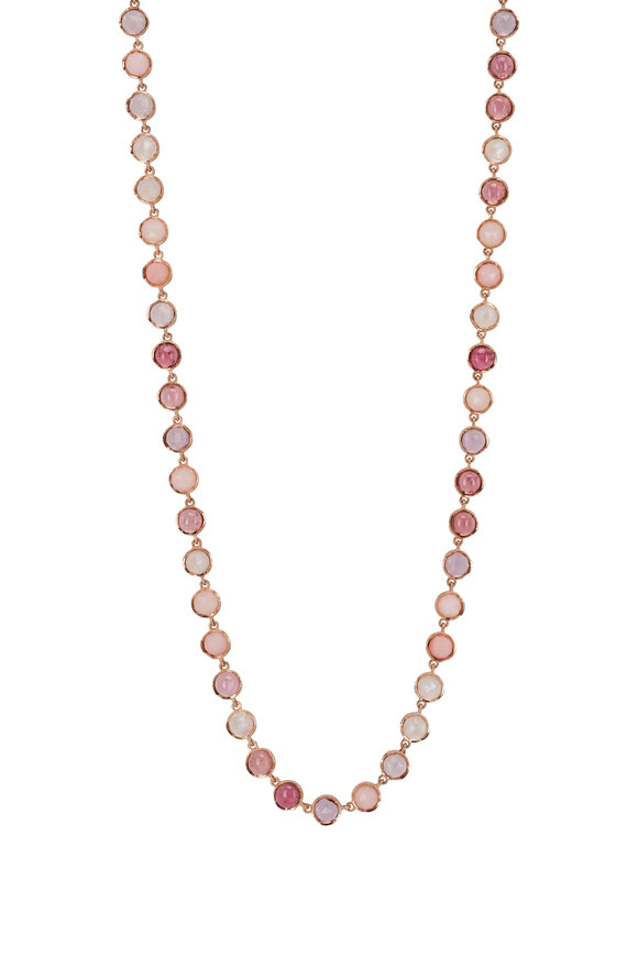 Irene Neuwirth Rose Tourmaline Opal & Moonstone Necklace