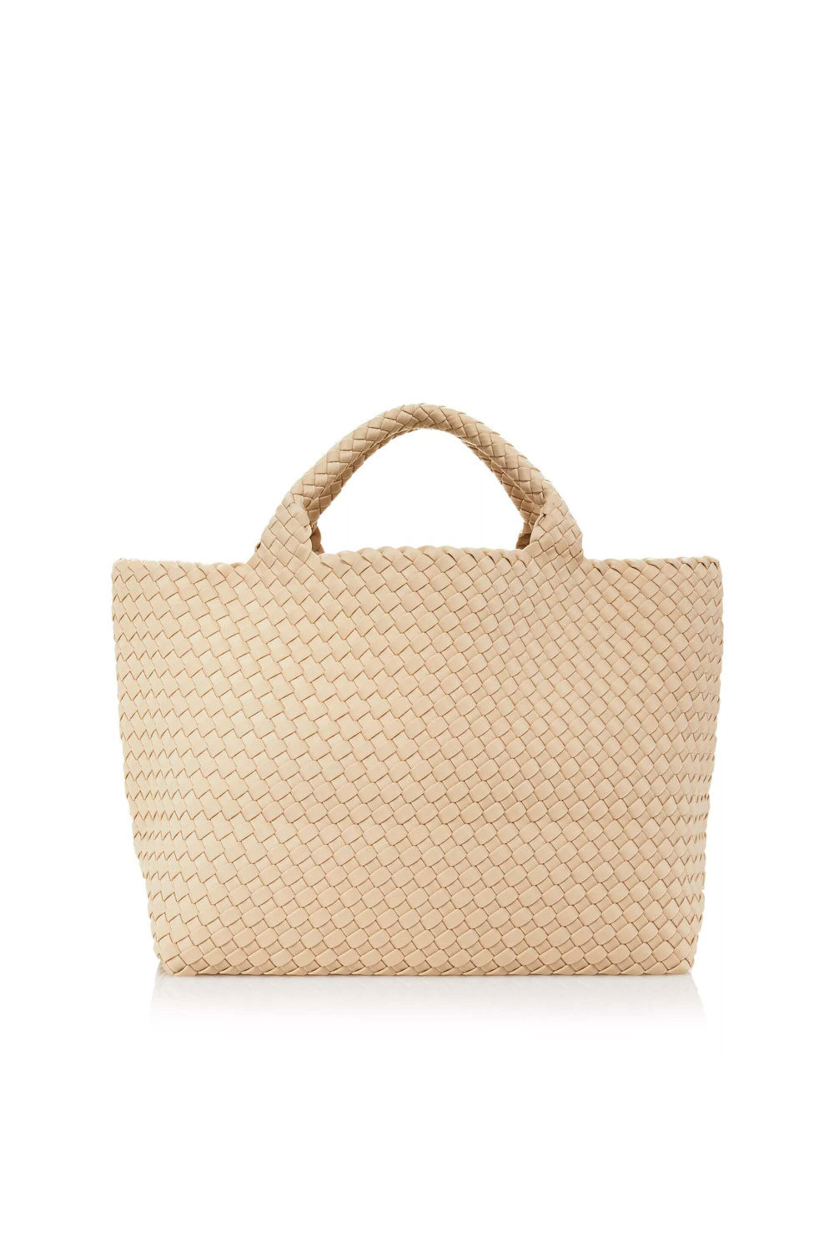 Naghedi - St. Barths Medium Woven Tote in Ecru