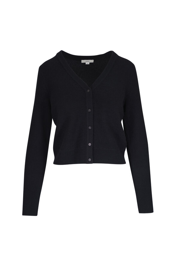 Vince Black Plush Cashmere Cardigan