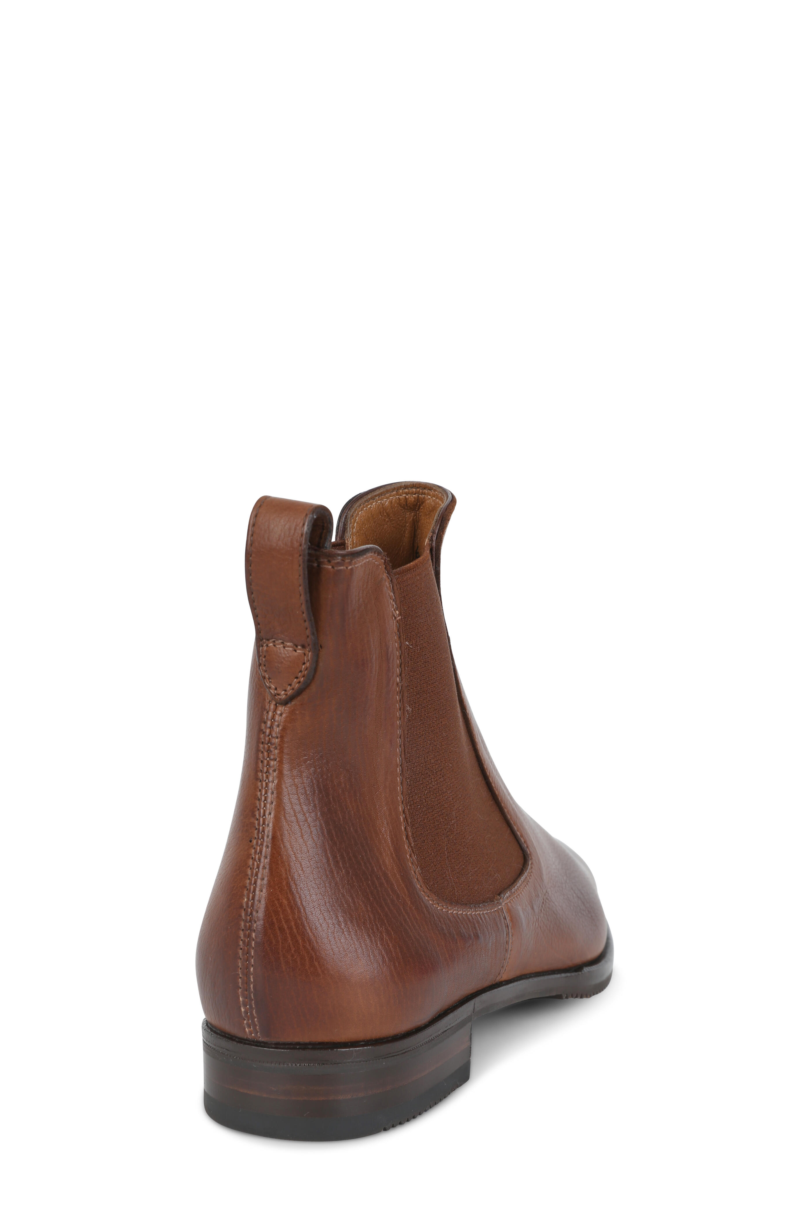 Gravati - Cognac Leather Side Gore Ankle Boot