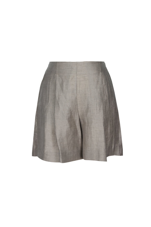 L'Agence Hadleigh Gray Taupe Long Shorts