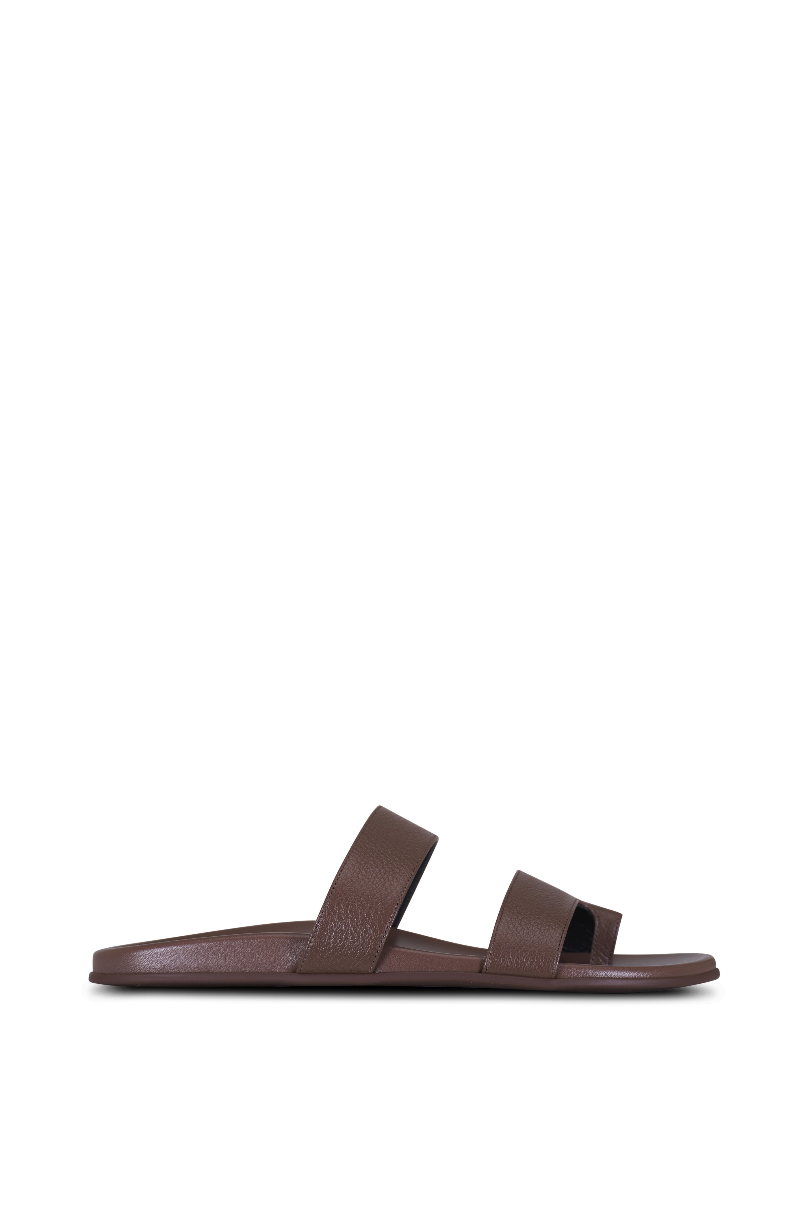 The Row - Hugh Light Brown Double Strap Sandal