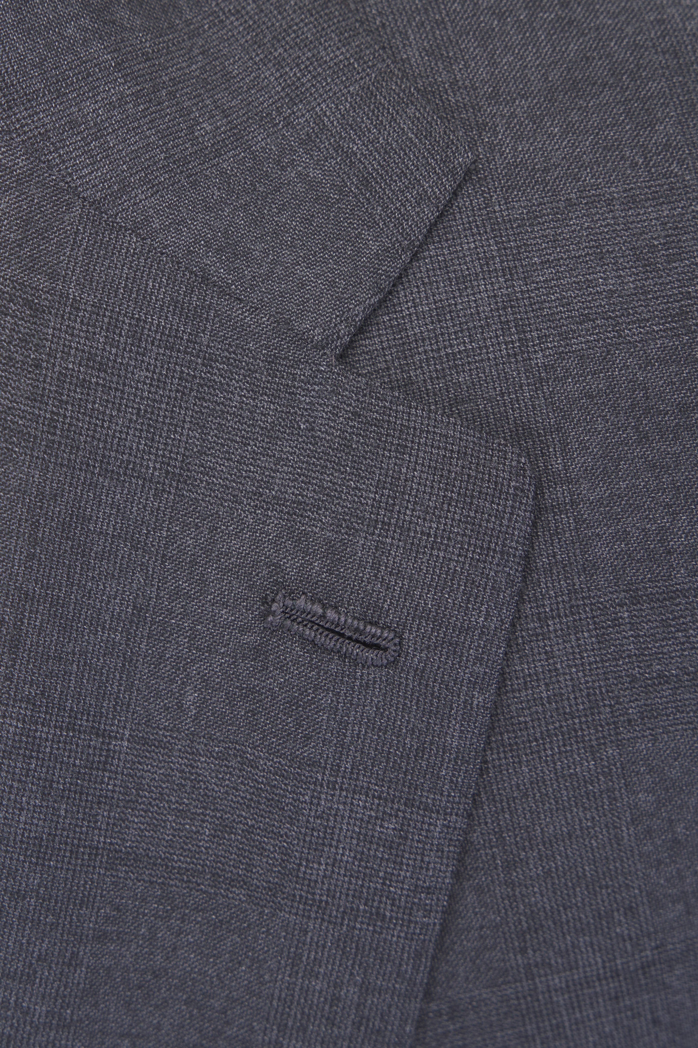 Kiton - Charcoal Gray Tonal Plaid Wool Suit