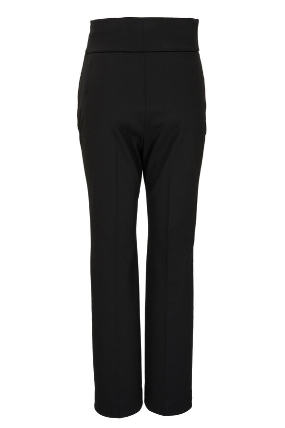 Akris Punto - Maxine Black Jersey High-Rise Bootcut Pant