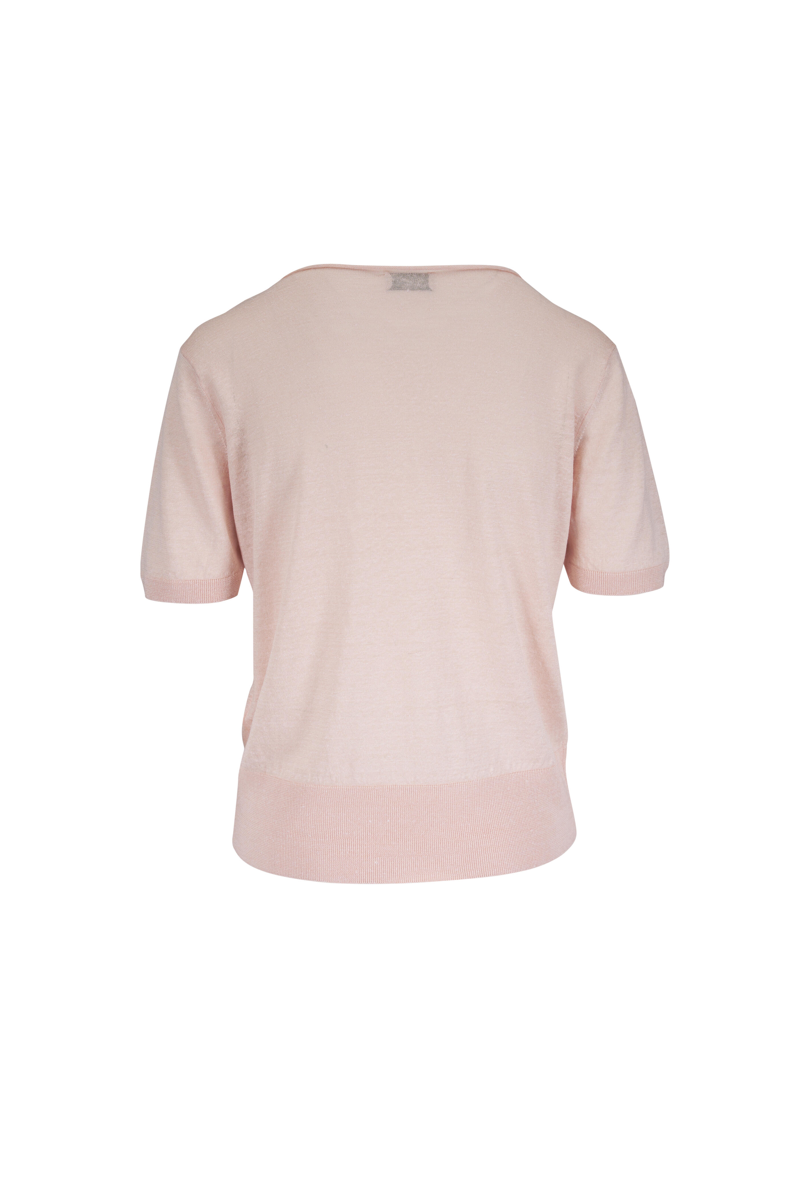 Agnona - Peach Linen & Silk Shirt