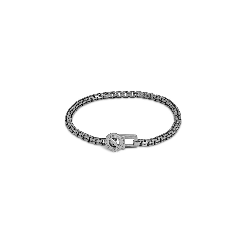 Tateossian - Sterling Silver Venetian Gear Chain Bracelet