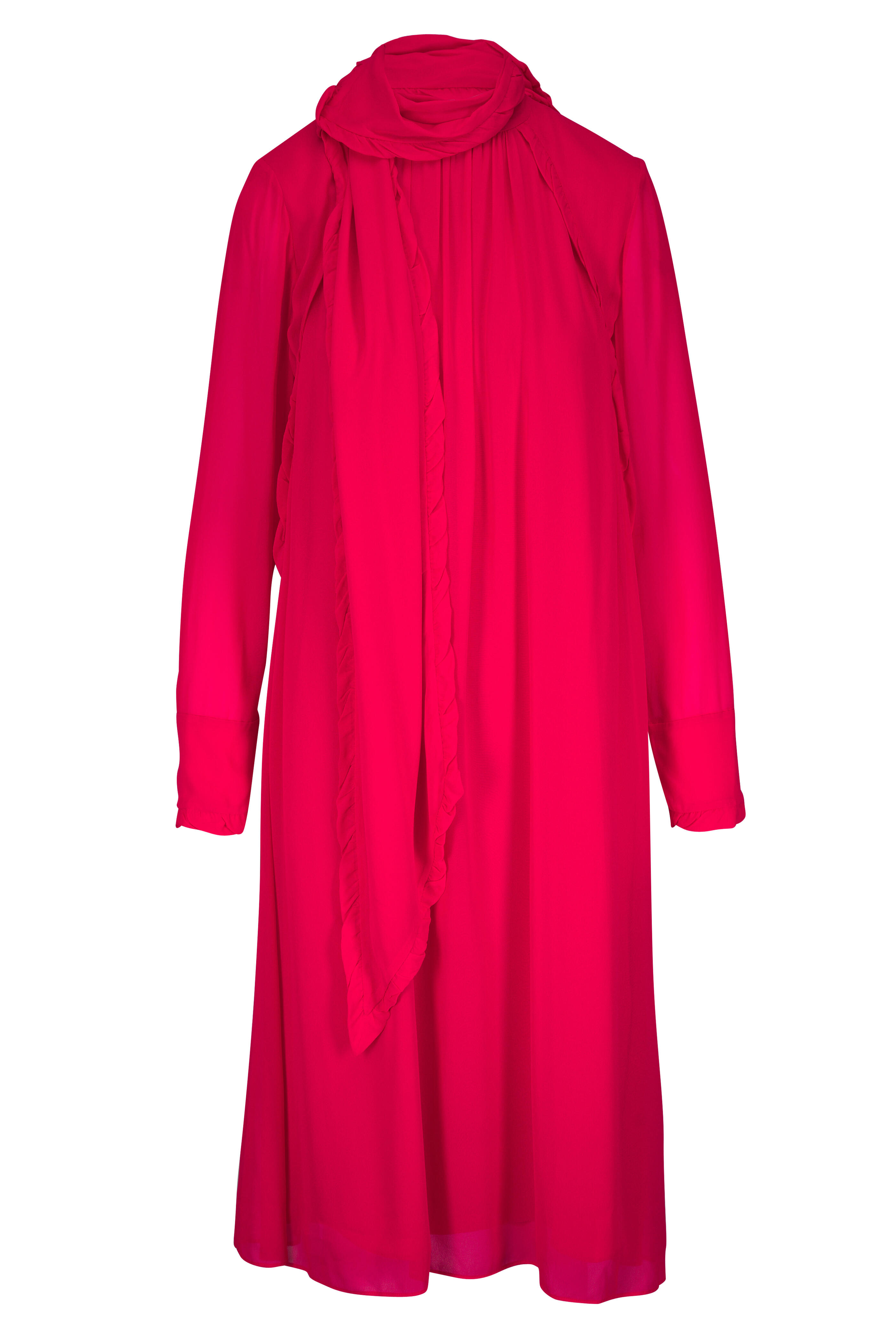 Dorothee Schumacher - Sheer Twist Lollipop Turtleneck Dress