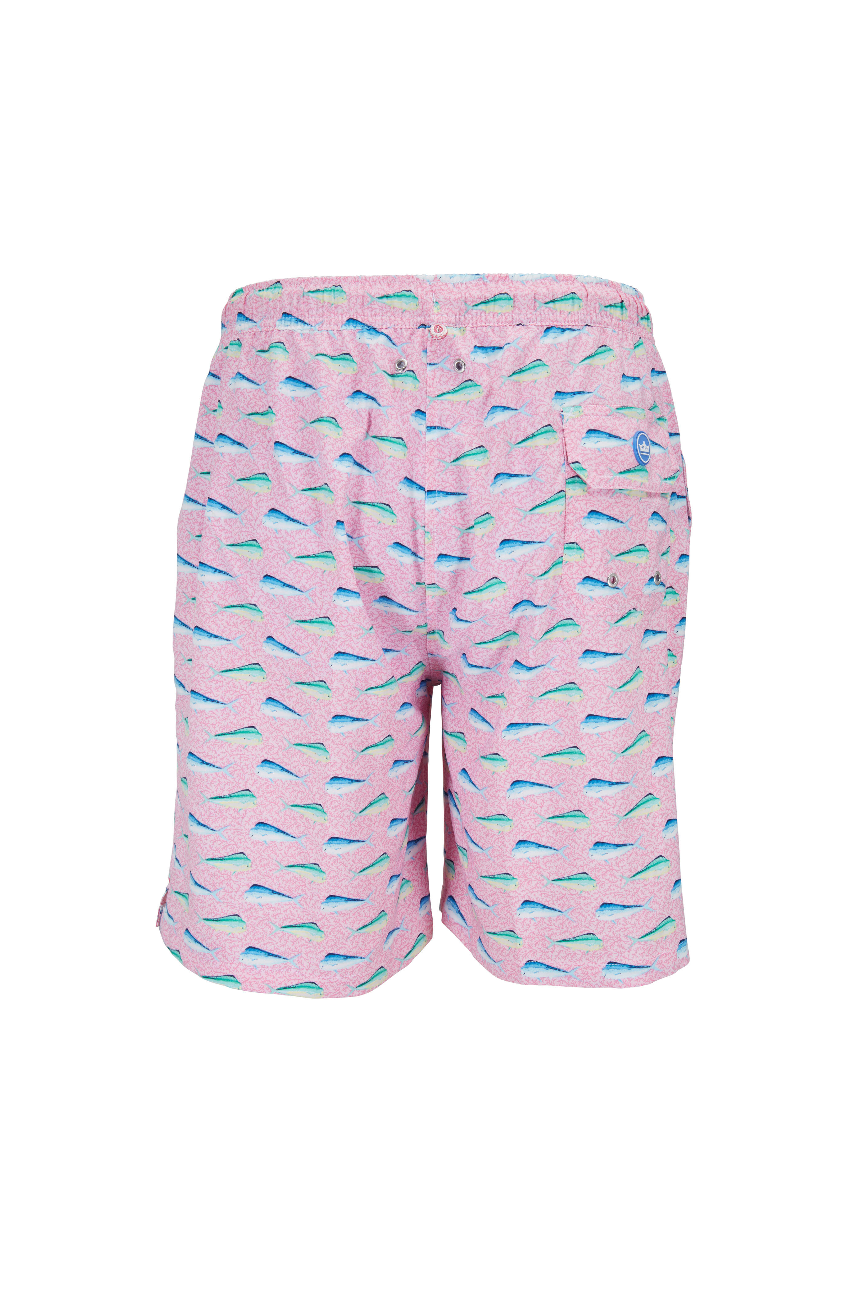 Peter Millar - Seaside Pink Mahi Mahi Swim Trunks