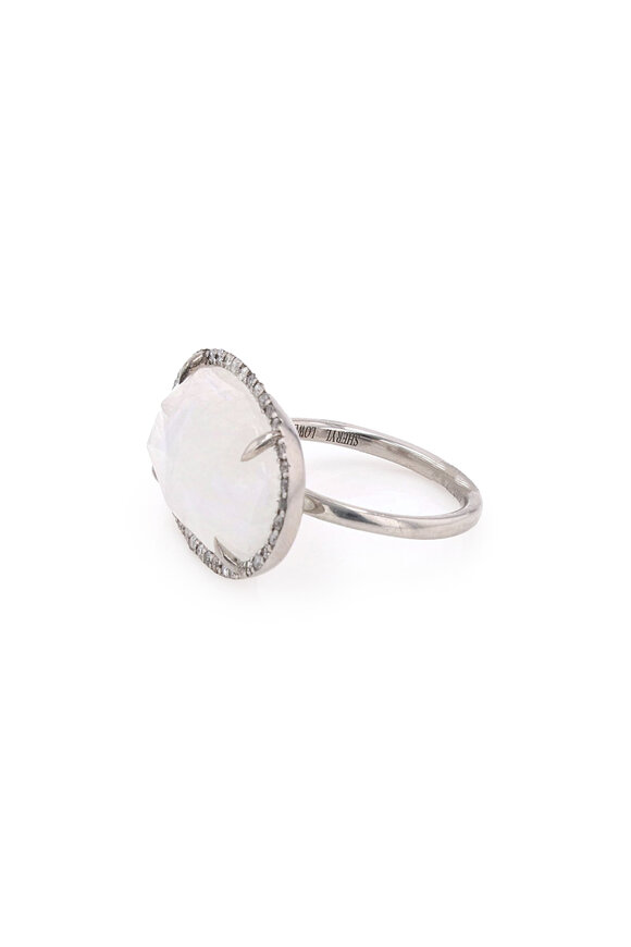 Sheryl Lowe - Oval Rainbow Moonstone Ring