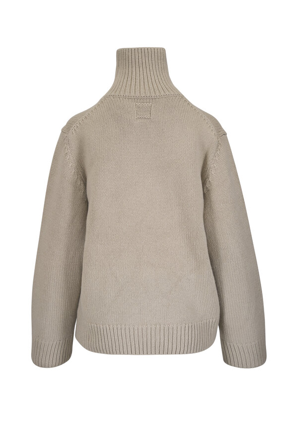 Totême Oversized Sage Wool Turtleneck Sweater - view 2