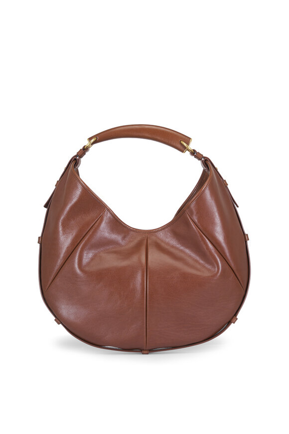 Saint Laurent Medium Mombasa Burnt Bread Leather Top Handle Bag - view 5