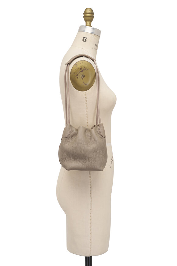 Loro Piana Micro Bale Dove Leather Bucket Bag - view 5