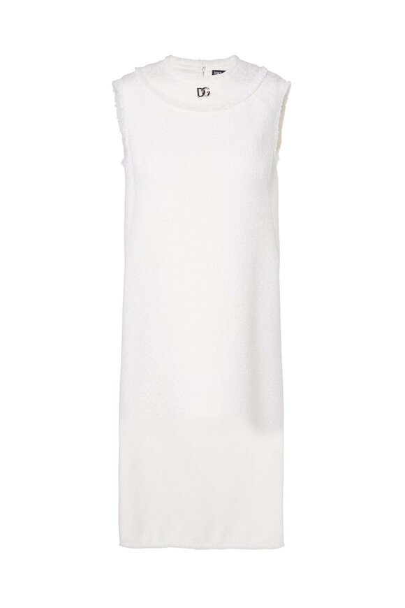Dolce & Gabbana - Red Lace Sleeveless Mini Dress