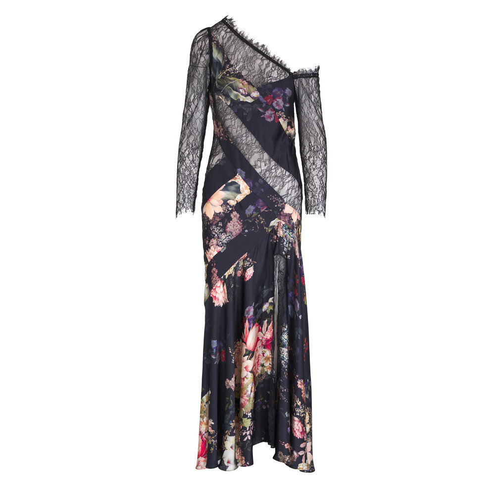 Camilla - Lace Splice Dynasty Daze One-Shoulder Dress