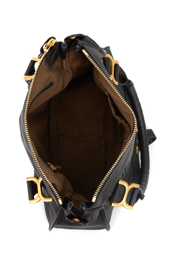 Chloé - Marcie Medium Black Leather Shoulder Bag