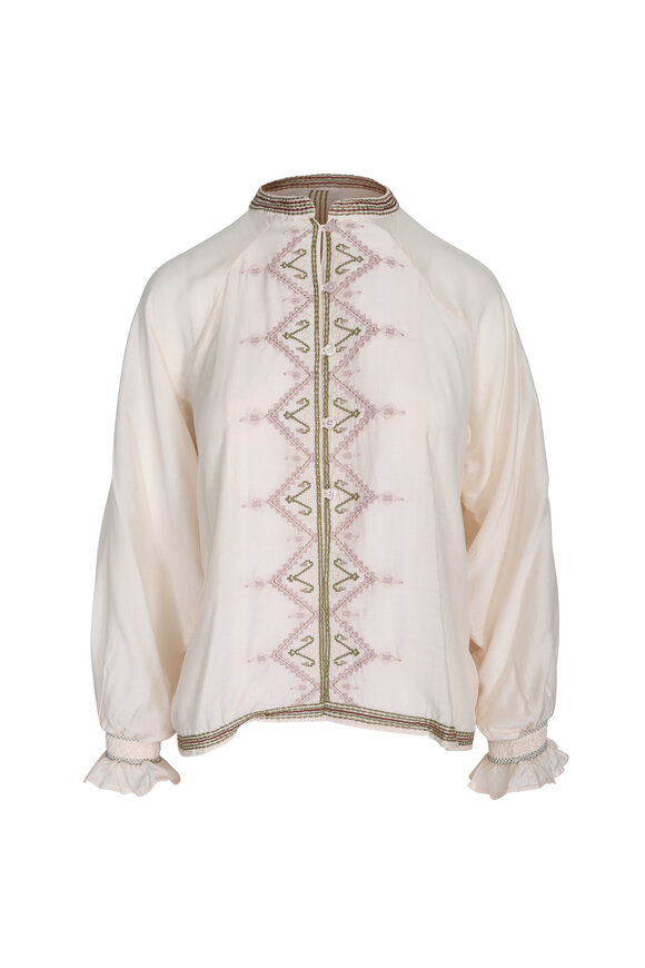 Maria Cher Lombard Hale Ecru Blouse