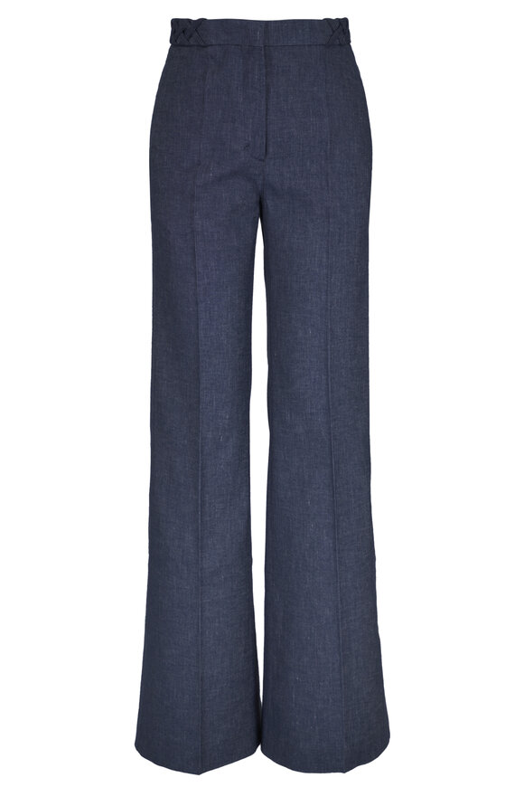 Dorothee Schumacher Fluid Denim Blue Flare Pant - view 1