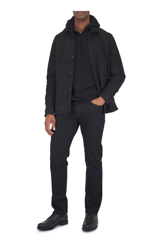 Designer outfit featuring Buffalo Black Suede Jacket and Hudson Black Leather Boot