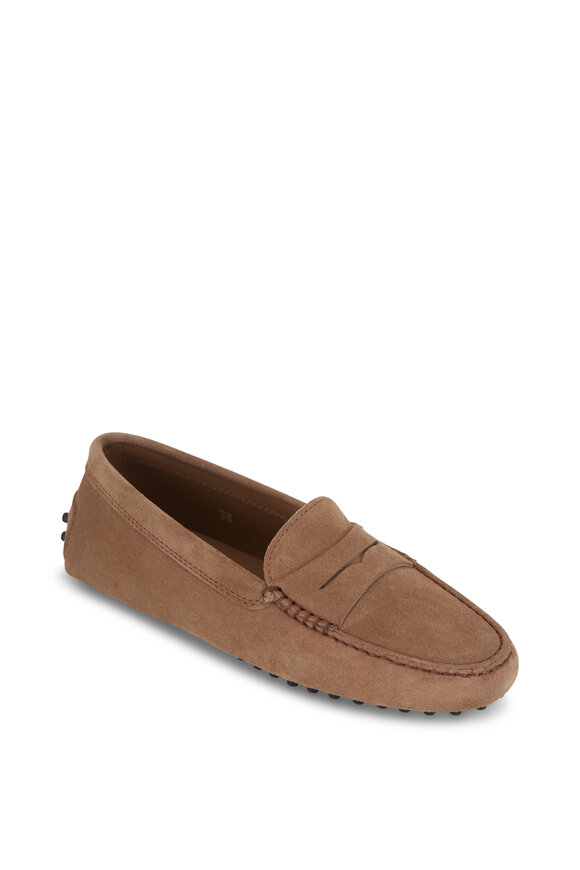 Tod's - Gommini Tobacco Suede Penny Driver