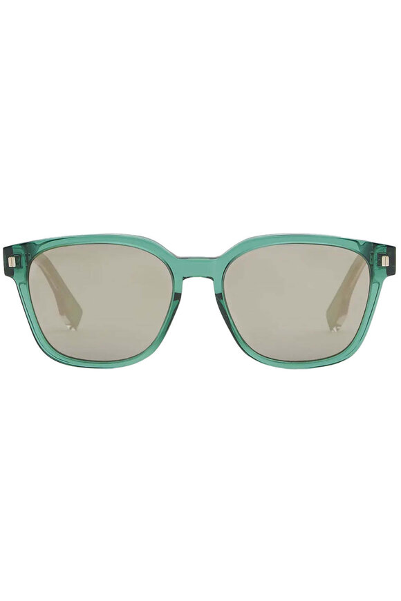 Fendi Sunglasses - Square Acetate Sunglasses in Green