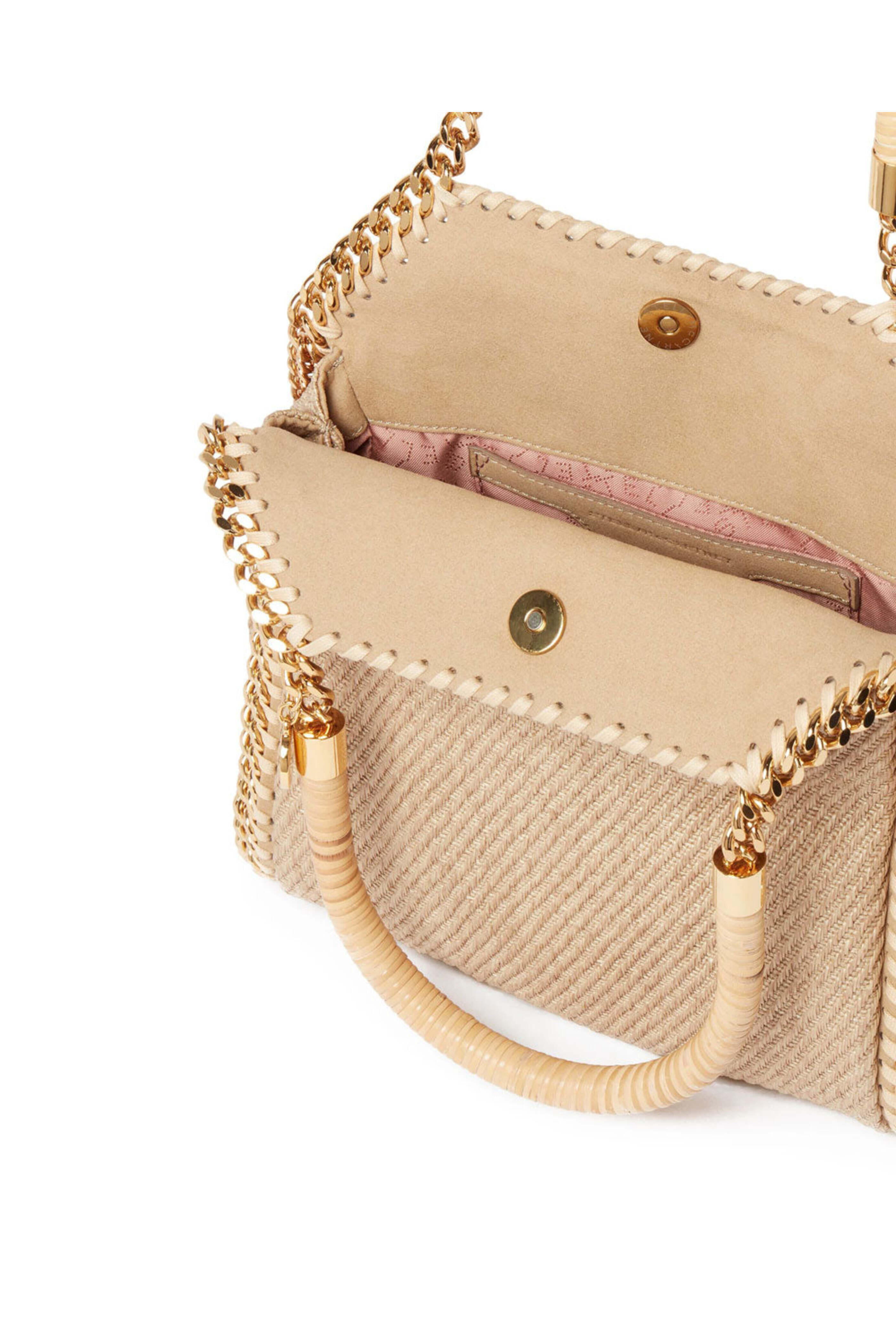 Stella McCartney - Mini Falabella Raffia Tote Bag