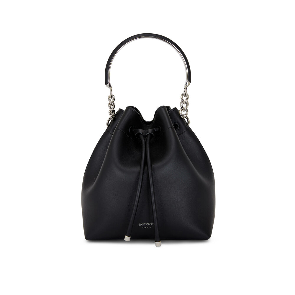 BLACK SMALL BUCKET BAG - tuiggi Milano