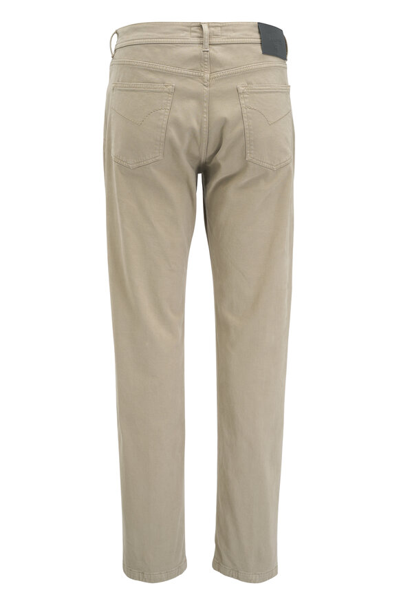 Marco Pescarolo - Khaki Brush Twill Five Pocket Pant