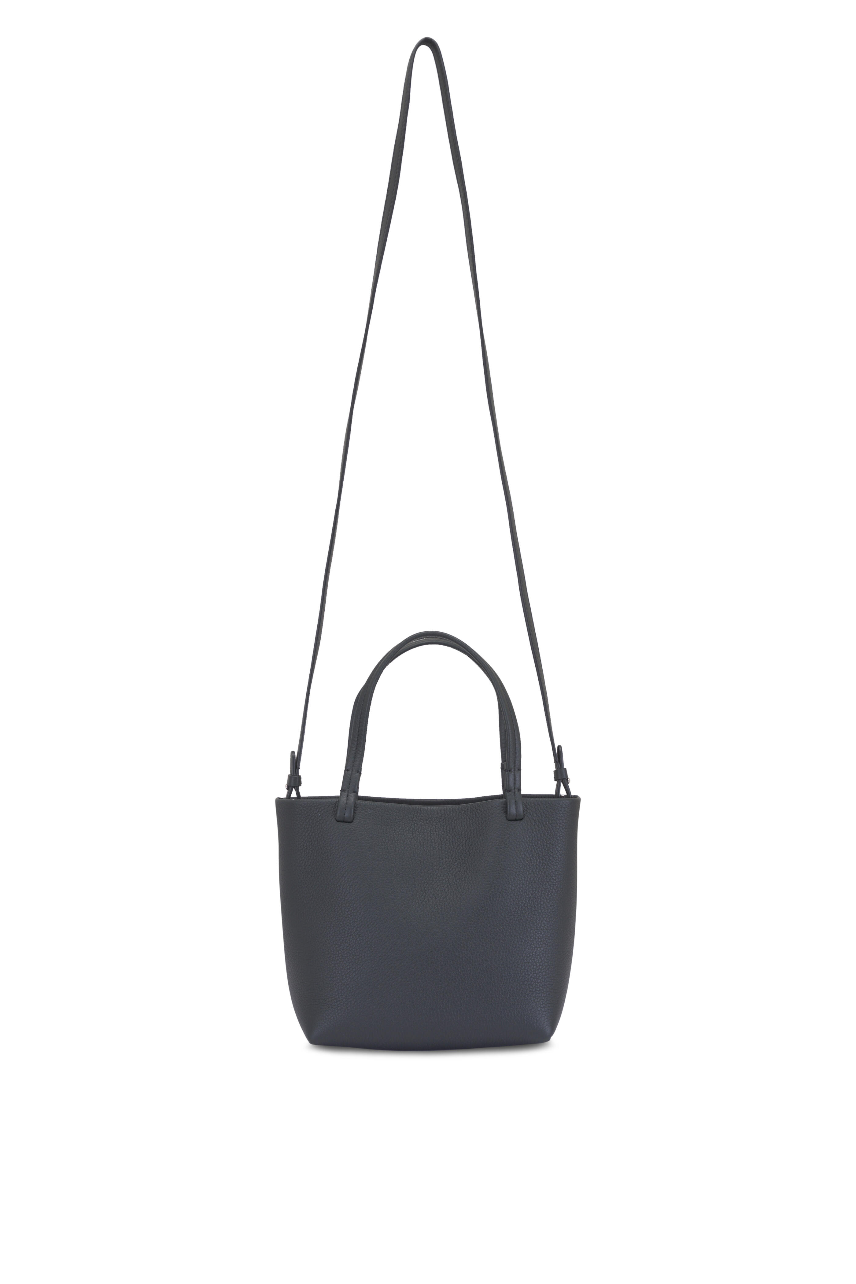 The Row - Small Park Dark Pine Leather Tote