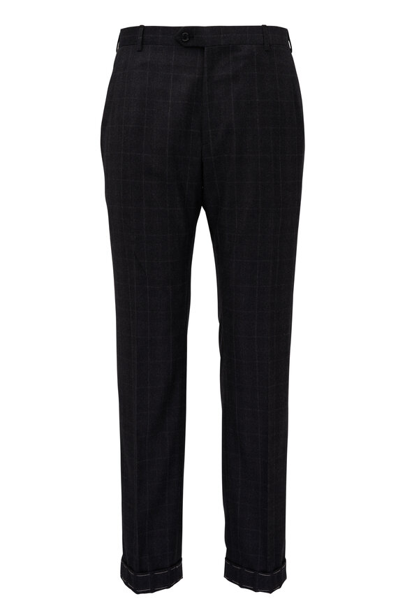 Brioni - Brushed Charcoal Wool Suit