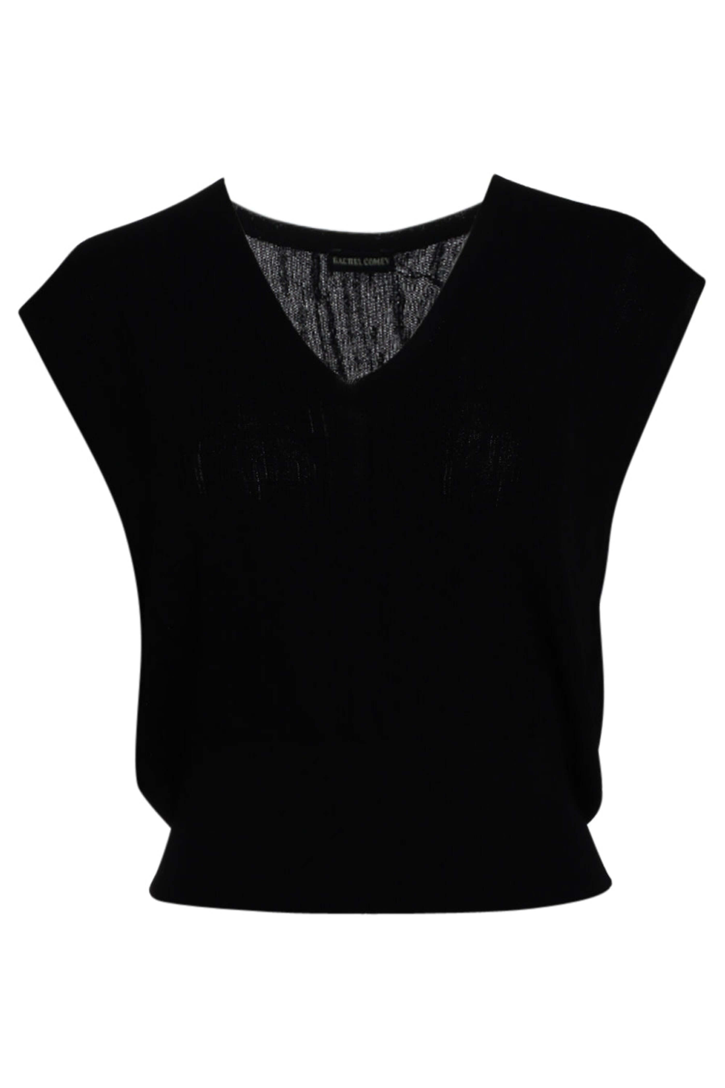 Rachel Comey - Black Crinkle Knit Dia Top