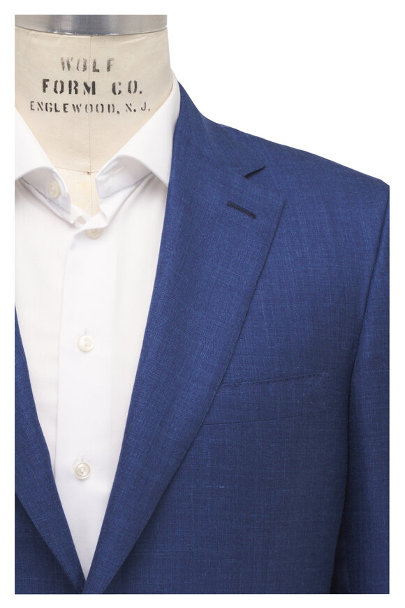 Brioni Blue Silk, Cashmere & Linen Sportcoat