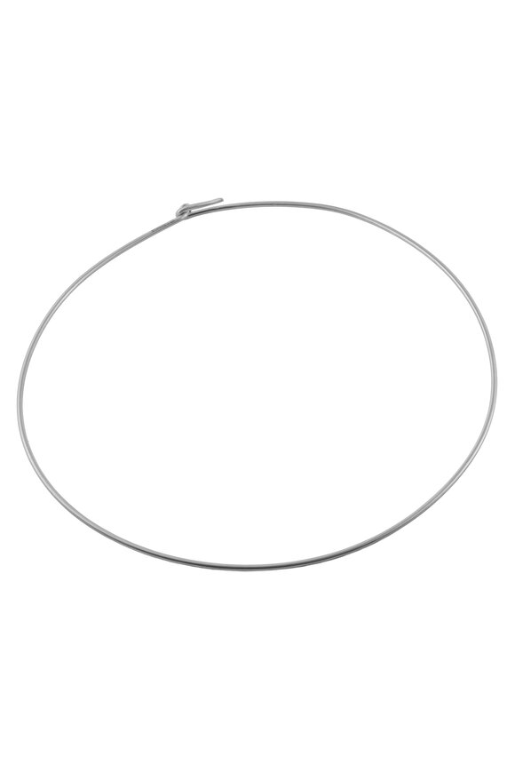 Sylva & Cie Whiter Gold Collar Necklace - view 1