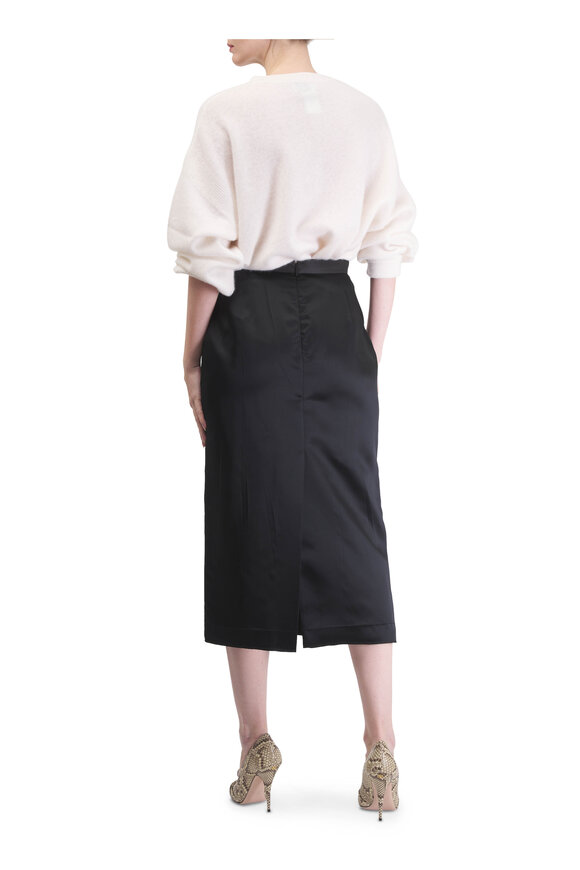 Le Kasha Modena White Brushed Knit Cashmere Sweater - view 3