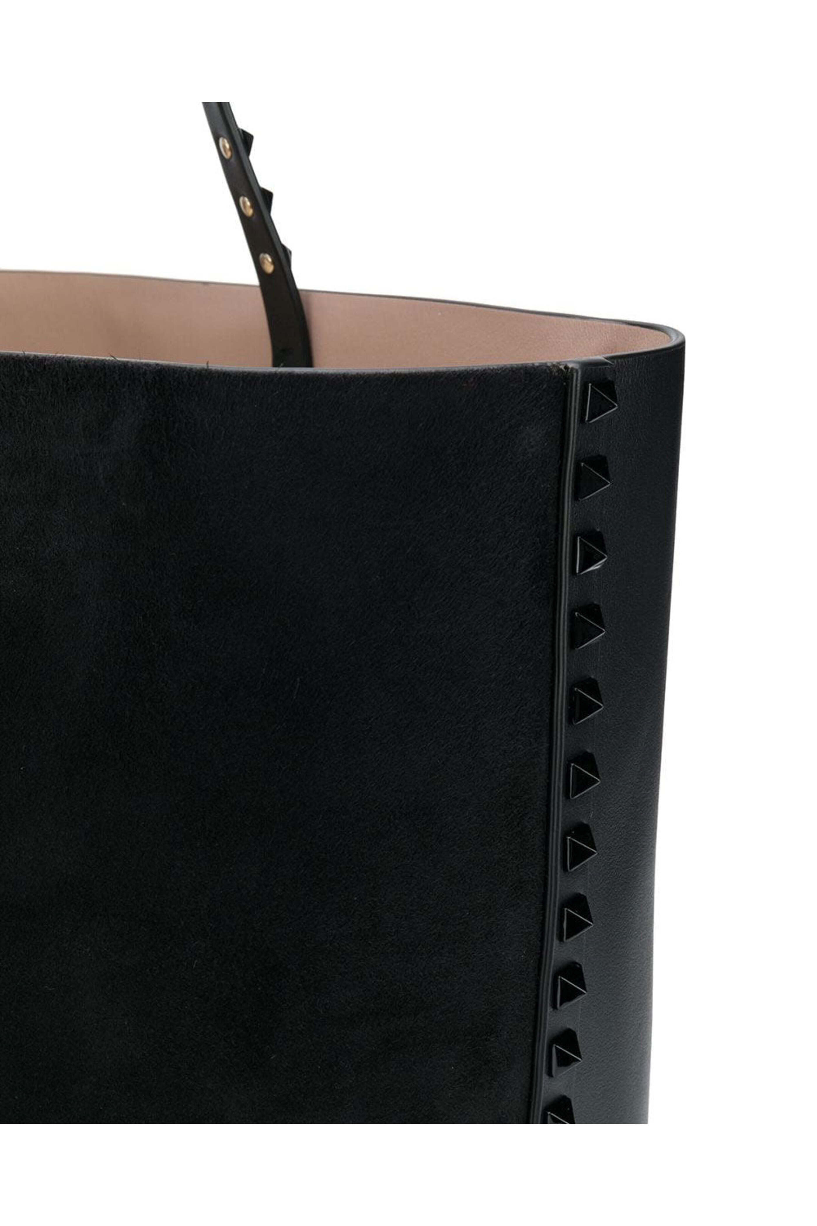Valentino Garavani - Rockstud Leather Tote in Black