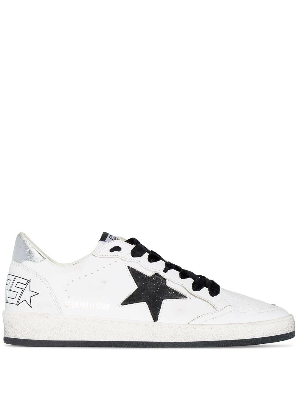シューズ・サンダルその他 Golden Goose Sneakers Ball Star withe/ black with glitter Sneakers Ball Star Withe And Black With Glitter Golden-Via