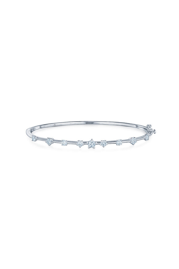 Kwiat 18k White Gold Diamond Starry Night Bangle