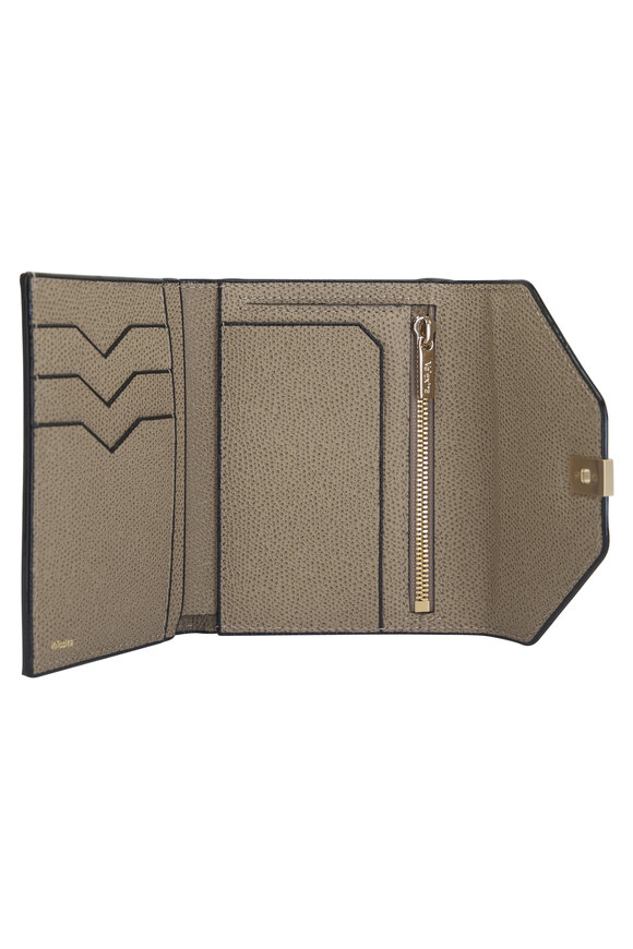 Valextra - Iside Fold Oyster Brown Wallet