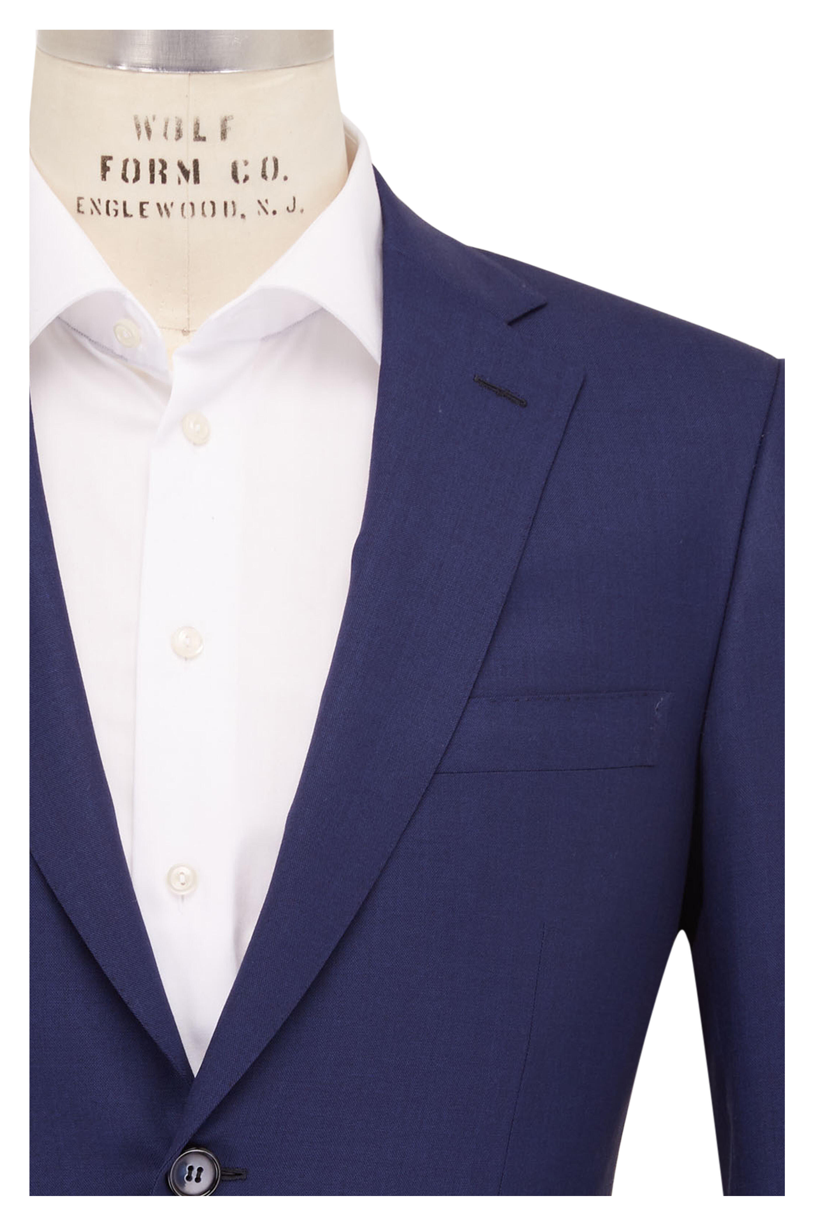 Brioni - Solid Bright Navy Wool Suit